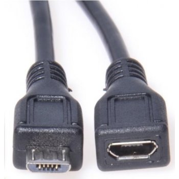 PremiumCord ku2me2f prodlužovací micro USB 2.0 M-F, 2m, černý