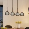 Lucande Tetira závesná lampa, 4-pl. dlhá, hnedá - 9920010