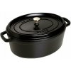 STAUB Oválny hrniec, čierny, 33 cm/6,5 l