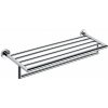 Sapho Sapho, X-ROUND polička na uteráky s hrazdou 650x215x110mm, chróm, XR419