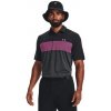 Pánske golfové tričko Under Armour Playoff 3.0 Chest Stripe S Čierna/Ružová
