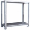 Nerezový regál gastro Biedrax 40 x 76 x 120 cm, 2 police x 100 kg