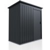 Kovový záhradný domček s posuvnými dverami 164 x 88 x 182 cm