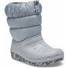 Detská Snehule CROCS CLASSIC NEO PUFF BOOT K 207684-007 – Sivá