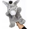 Kids World Plyšová maňuška somárik 37 cm sada 2 ks