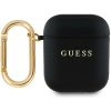 Puzdro Guess PU Grained Classic Logo pre AirPods 1/2 Black