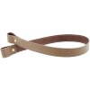 Pro Háčkování Sada kožený popruh prošívaný 62 cm š. 2 cm bílá káva s nýtkem zlatý