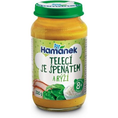 Hamánek Teľacie so špenátom a ryžou 230 g