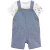 CARTER'S Set 2dielny tričko kr. rukáv, kraťasy na traky Blue Boats chlapec NB/ veľ. 56