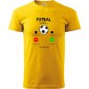 Futbal volá - Tričko 5XL extra veľké - 5XL - Obvod 167cm ( Žltá )