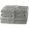 Sivé froté bavlnené uteráky a osušky v súprave 6 ks Amari – AmeliaHome