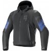 bunda ZACA AIR VENOM WATERPROOF, ALPINESTARS (černá/modrá fluo, vel. XL)