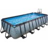 Bazén s pieskovou filtráciou Stone pool Exit Toys oceľová konštrukcia 540*250*122 cm šedý od 6 rokov