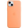 iPhone 15 Plus Silicone Case with MagSafe - Orange Sorbet MT173ZM/A
