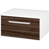 Dreja Nízka skrinka DOS SNZ1 60 - N01 Biela lesk / Úchytka T01 / D06 Orech