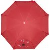 DERBY Mini s potiskem - dětský skládací deštník červená 70830K07