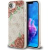 Zadný kryt GUESS 4G Flowers Print MagSafe pre iPhone 16e ružový