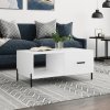 vidaXL Konferenčný stolík biely 90x50x40 cm kompozitné drevo 829220