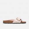 Birkenstock Ružové Regular Šľapky Madrid Big Buckle Natural Leather Patent
