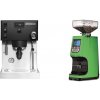 Rancilio Silvia PRO X, černá + Eureka Atom 60, kawasaki green