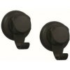 Compactor Háčik do kúpeľne Bestlock Black, 2 ks