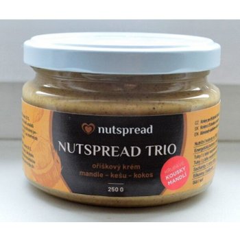 Nutspread orieškové máslo Nutspread Trio z troch druhov orechov 250 g