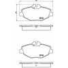 BREMBO Sada brzdových doštičiek P 50 049