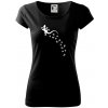 Geocaching Gekoni - Dámske tričko Pure - XS ( Čierna )