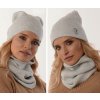 Fashionweek Moderni set čiapka a šál, pletený tunel ZIZI30 Farba: svetlo šedá, Veľkosť: Universal