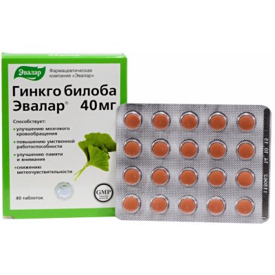 Evalar Ginkgo Biloba 40 mg