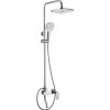REA Storm sprchový stĺp s pákovou batériou, hlavová, ručná sprcha výška 144 cm Chróm P4881 REA-P4881