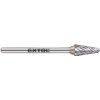 EXTOL INDUSTRIAL fréza karbidová kónická zakulacená 6*13mm, stopka 3mm, 8703883
