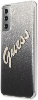 Púzdro Guess Vintage pro Samsung Galaxy S21+ 5G - čierne