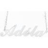 Ewena Retiazka z ocele s menom Adela strieborný + Darčekové balenie
