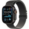 Apple Watch Ultra 2 49 mm čierny titán s čiernym titánovým milánskym ťahom S MX4W3CS/A