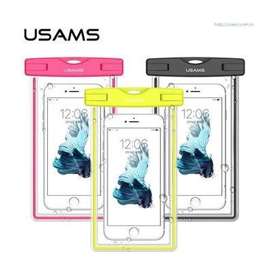 Púzdro USAMS YD001 Luminous vodotěsné Smartphone 5.5" ružové