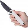 ANV KNIVES Z100 BB DLC Black / Plain edge, G10 White / Liner Lock ANVZ100-068