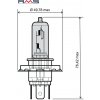 RMS Žiarovka RMS 246510061 12V 35/35W, H4 biela