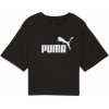 Dámske Tričko s krátkym rukávom PUMA ESS CROPPED NO. 1 LOGO RELAXED TEE 68497201 – Čierna