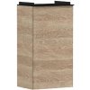 Hansgrohe Xelu Q - Umývadlová skrinka, 63x34x27 cm, 1 dvierka, pánty vpravo, prírodný dub/matná čierna 54017670