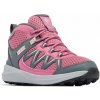 Columbia youth peakfreak rush mid waterproof junior detská vodeodolná rosette pink haze