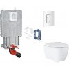 Grohe Uniset - Set predstenovej inštalácie, klozetu, dosky SoftClose, tlačidla Skate Cosmopolitan a súpravy na vhadzovanie tabliet, alpská biela SANI15BB3126