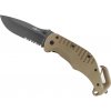 ESP Záchranársky nôž s kombinovaným ostrím (RKK-01-S) - Khaki