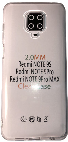 Púzdro MobilEu Transparentný obal silikónový na Xiaomi Redmi Note 9 Pro TO47A
