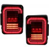 KITT Full LED Taillights suitable for Jeep Wrangler JK (2007-2017) Smoke