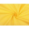 Bavlněná látka puntík METRÁŽ - 10 (345) žlutá