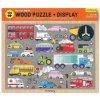 Mudpuppy Dřevěné puzzle Dopravní prostředky + displej 100 dílků