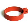 BRYZA Plastová objímka na zvodové potrubie Ø 90 mm, tehlovo červená RAL 8004