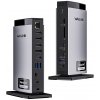 AppleMix Dokovacia stanica 15v1 WAVLINK pre Apple MacBook - 3x HDMI + USB-C - Displaylink - konektor EÚ - sivá