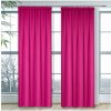 Mondo Italia Hotový záves na riasiacej páske Heaven tmavoružový Ružová 140x250 cm